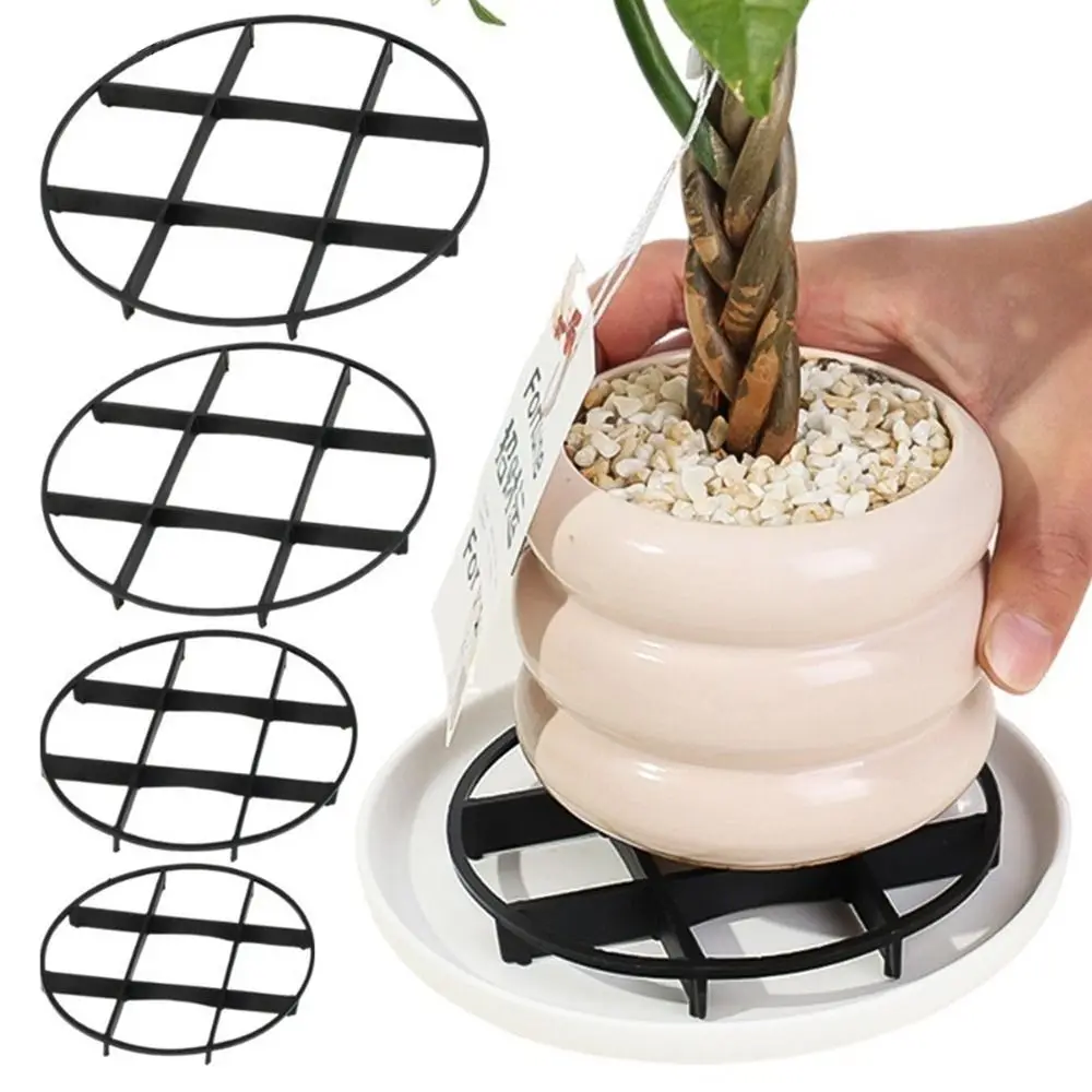 Plant Saucer Flower Pot Bracket Drainage Rack Stand Anti Rotting Root Round Planters Support Plastic Plants Root Rot Prevention