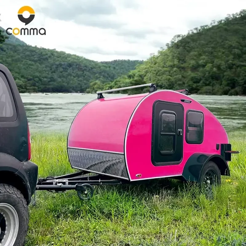 Cheap High Quality Small Travel Teardrop Trailer for Off Road Camping for Cars Remolque de Voitures Goccia Remorque