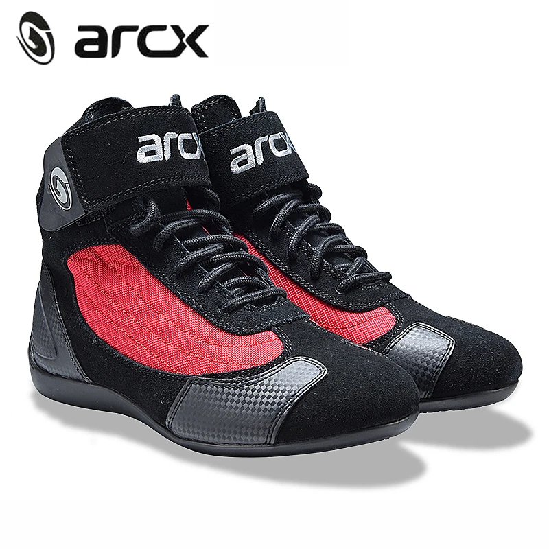 ARCX Motorcycle Boots Racing Shoes Cow Leather Street Motorbike Bike Chopper Motocross Botas Moto Shoes