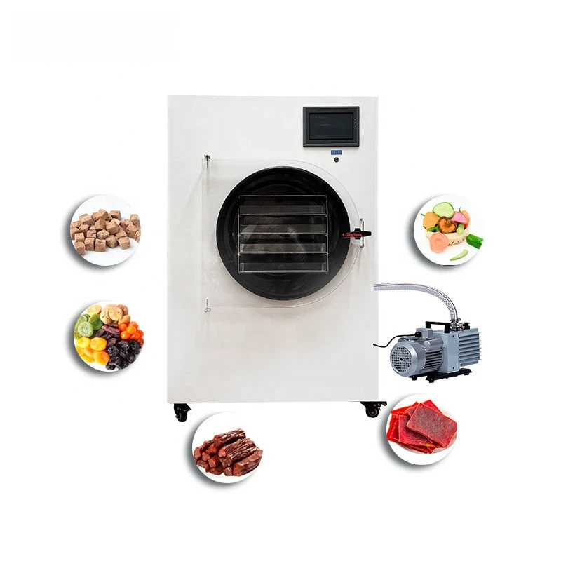 Small Vacuum Drying Lyophilizer Vegetable Fruit Meat Candy Home Freeze Dryer Machine