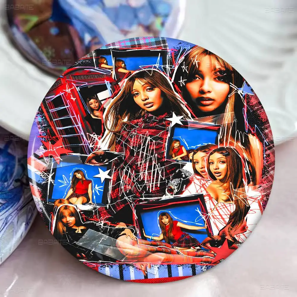 PinkPantheress المغني صور دبابيس الإبداعية شارة مستديرة الهدايا دبابيس 32/44/58 مللي متر