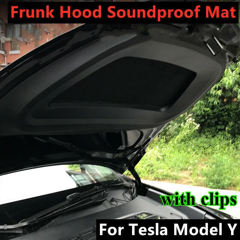 

Frunk front trunk lid soundproof insulation cotton hood pad For Tesla Model Y