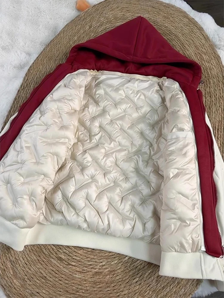 

Утепленная хлопковая куртка с капюшоном для мужчин, зимняя, теплая, повседневная, модная, со съемными элементами, из полиэфирного волокна, на молнии