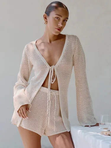 Conjunto de 2 piezas para mujer, traje de baño de dos piezas, Top y pantalones cortos de cintura alta, Sexy, 2024