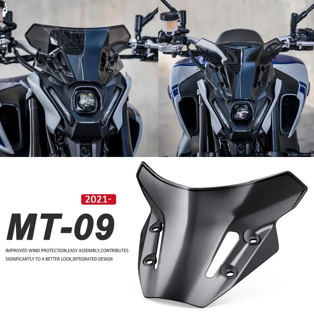 

NEW Windshield Windscreen For YAMAHA MT-09 MT09 MT 09 SP 2021 2022 2023 Motorcycle Accessories Wind Deflectors