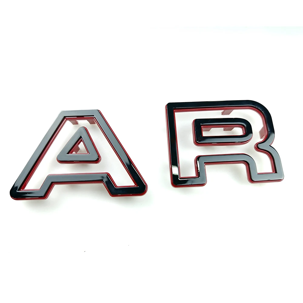 ABS Material 11 Pieces Car Exterior Click On Front Grill Mesh Letter Cover Trims Accessories For Fiat 500 595 695 Abarth Only