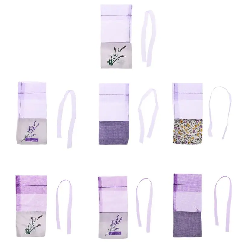 Lavender Sachet Empty Bag Mesh Stitching Beam Pocket For Storage Dry Flowers See