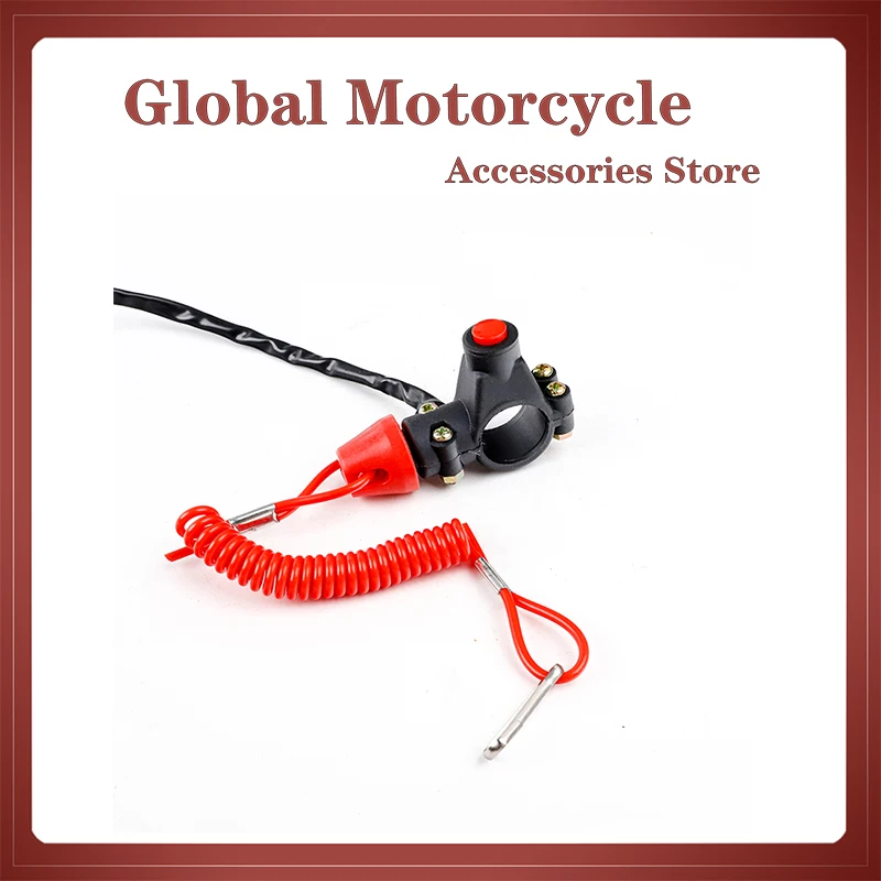 Engine emergency stop button shutdown button for ATV outboard motor of 2-stroke Pocket Mini Bike