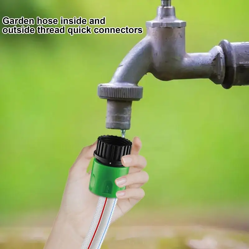Garden Hose Quick Connector 2 Pieces Water Hose Quick Disconnect Multi-Function Water Hose Quick Connect Fittings Flexible Quick