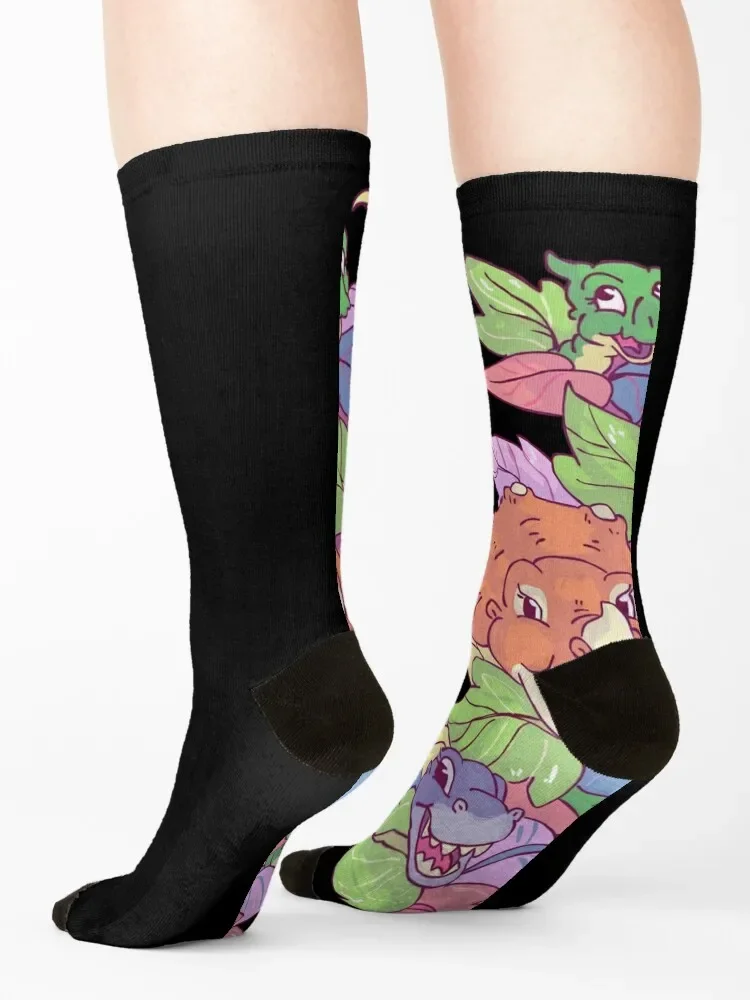 Calcetines esenciales de fútbol para fanáticos de películas, regalo para hombres y mujeres, The Land Before Time, impresionante para fanáticos de las películas