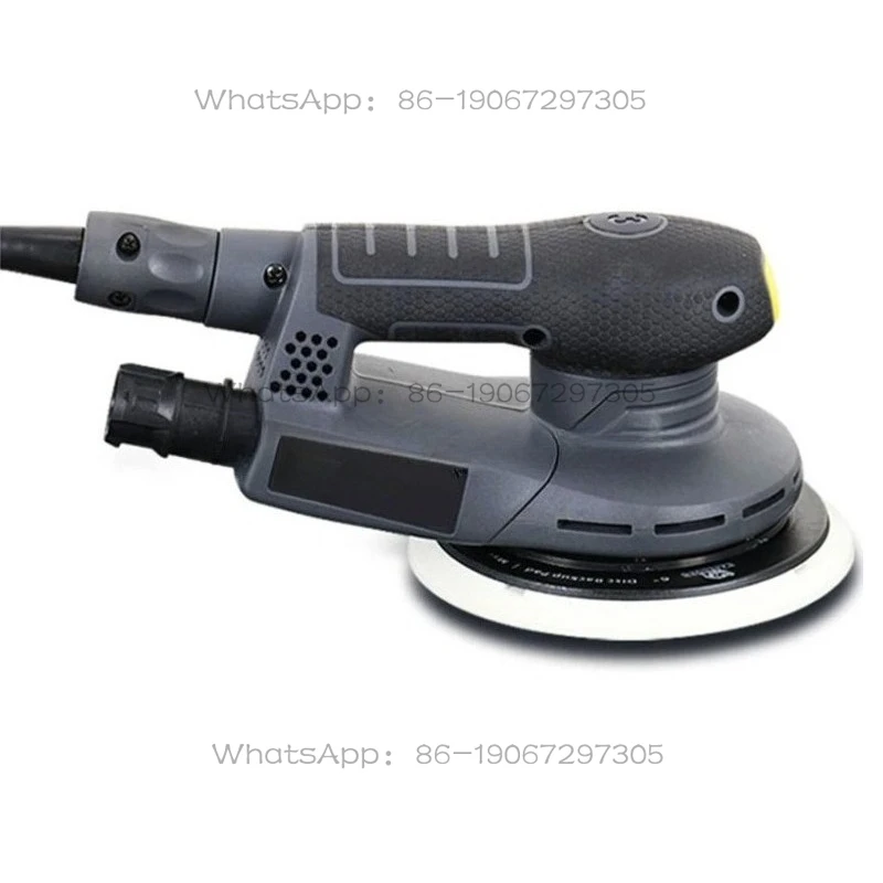 Electric Circular Sander Machine Variable Speed Sanding Tools with Hybrid Dust Canister Woodworking Polisher 6 Inch