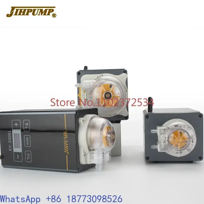 JIHPUMP KY-300EL 110V 220v Stepper Motor Liquid Dosing High Precision Peristaltic Pump 12V 24V
