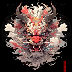 Dragon Totem Country Tide Car Stickers Window Bumper Windshield Scratch Covering Decor Motorcycle Front Cowl Fuel Tank Decals