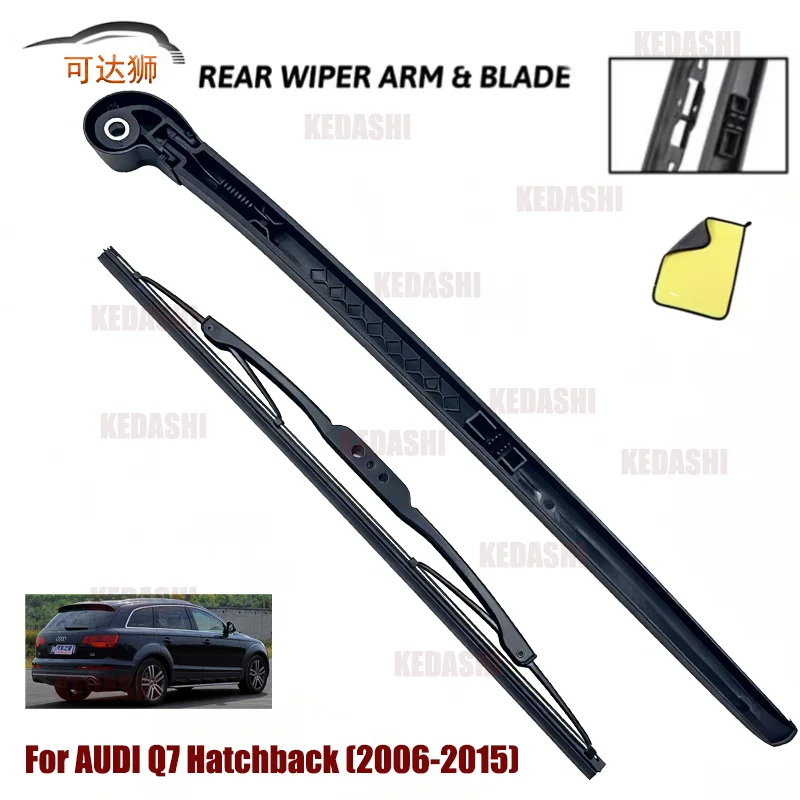 Car Rear Wiper Blades Back Window Wipers Arm For AUDI Q7 Hatchback (2006-2015) Auto Windscreen Blade Accessories