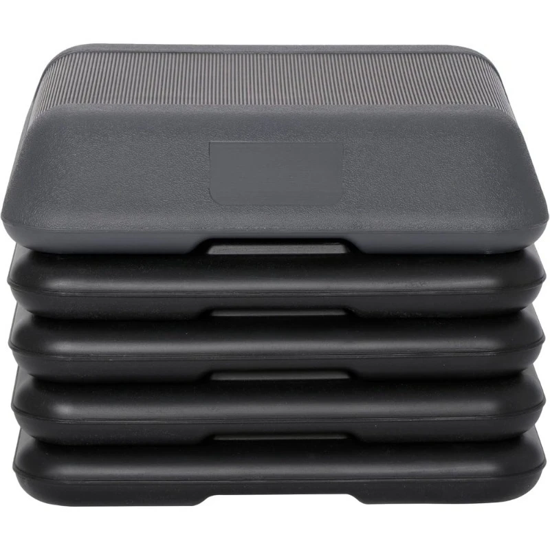 

High Aerobic Step Platform 16x16 Inches with 4 Risers Adjustable Home Gym Stepper for Exercise Workout Fitness