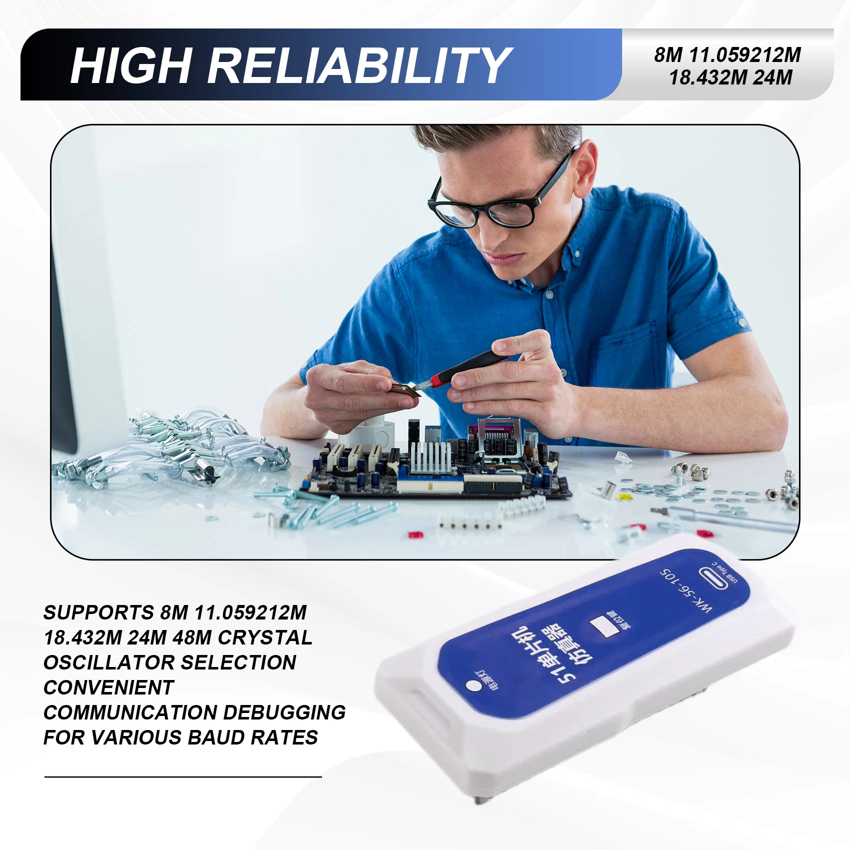 

1 Set 51 Microcontroller Development Board Simulator STC Microcontroller For KEIL Simulator Online Debugging WK-56-105