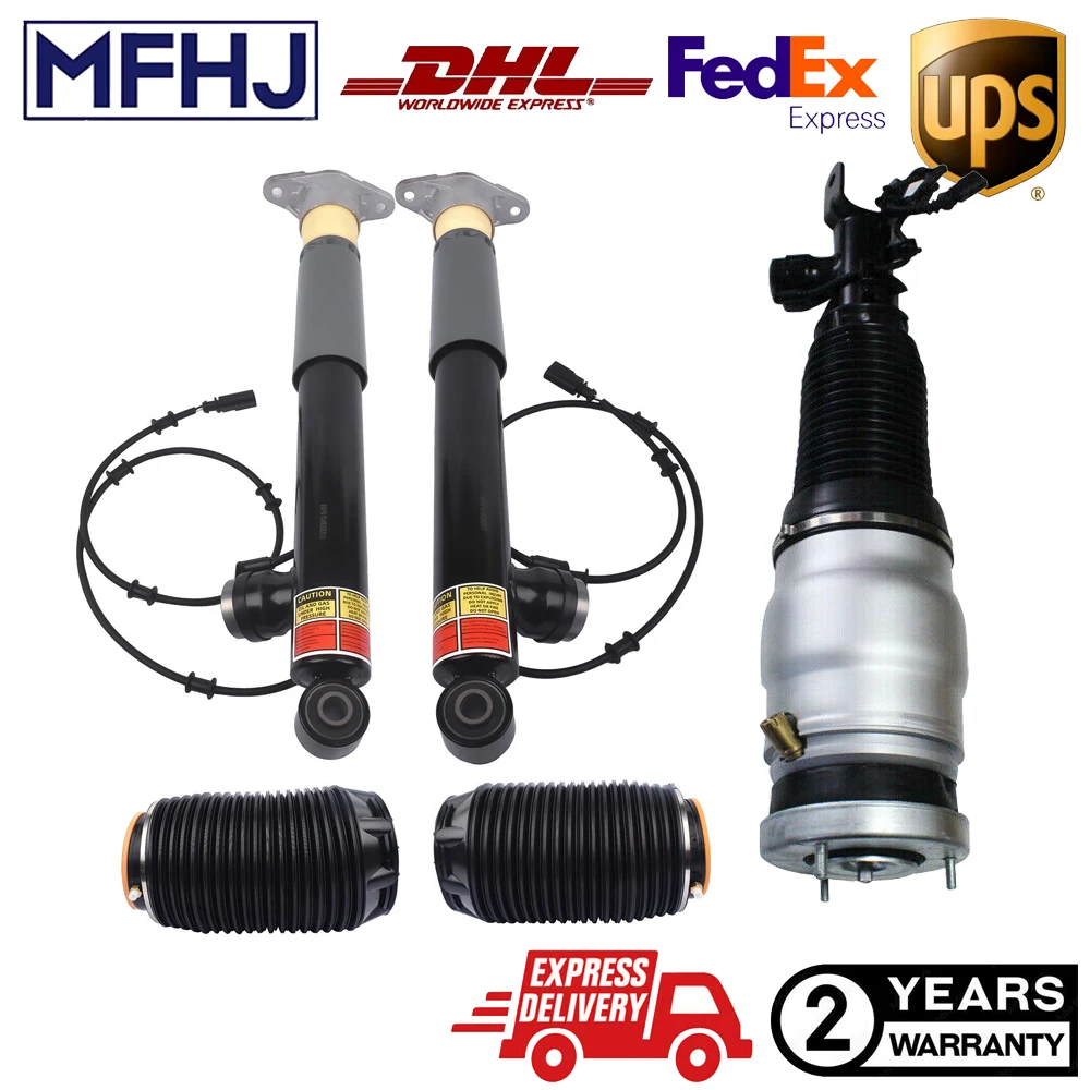 Front Right Air Suspension Strut + Pair Rear Set Shock Struts & Pair Air Suspension Spring For Hyundai Equus Centennial2011-2016