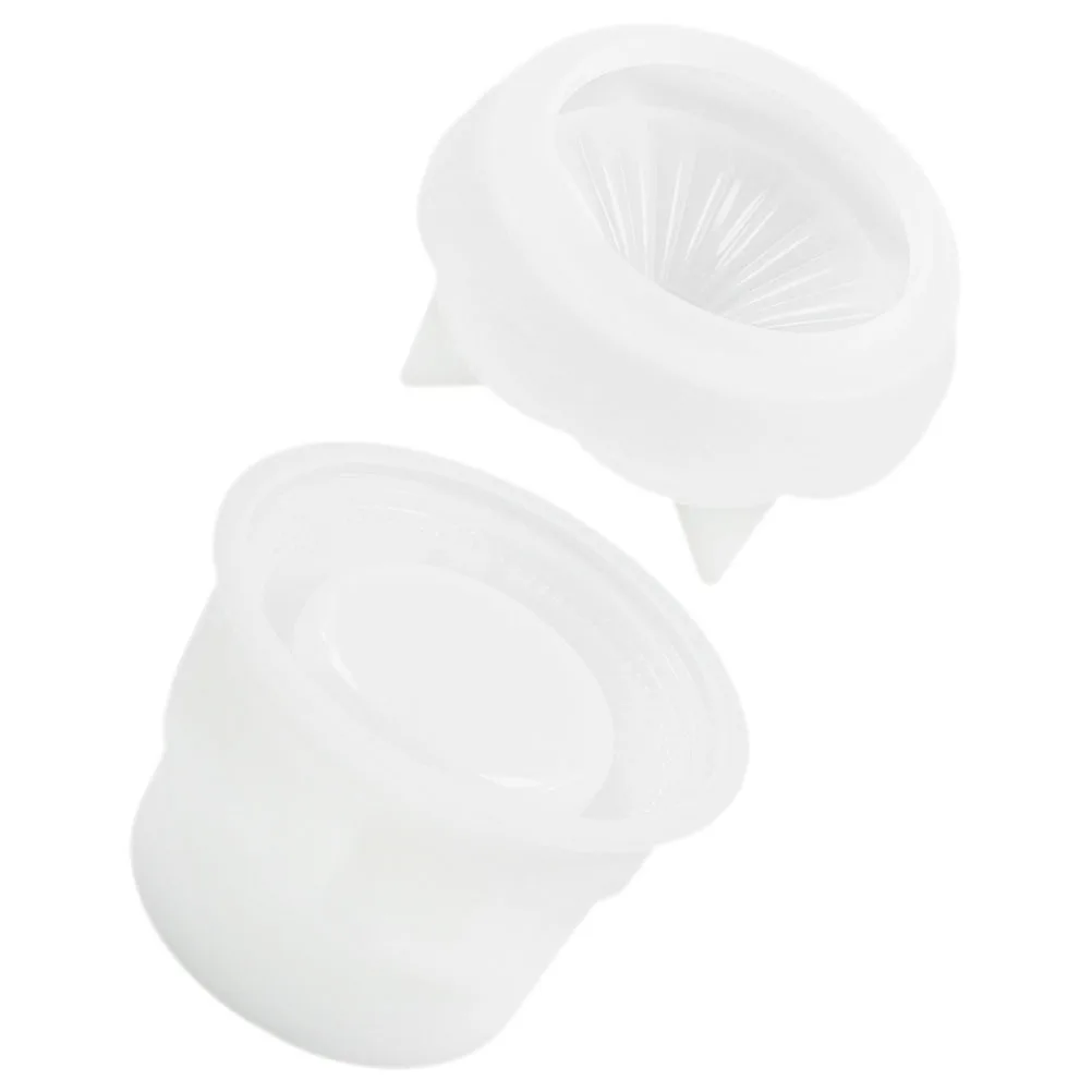 1 مجموعة صندوق تخزين دائري قالب لتقوم بها بنفسك سيليكون الايبوكسي صب مرنة قابلة لإعادة الاستخدام صياغة لوازم قوالب الايبوكسي لتقوم بها بنفسك قالب صندوق السيليكون