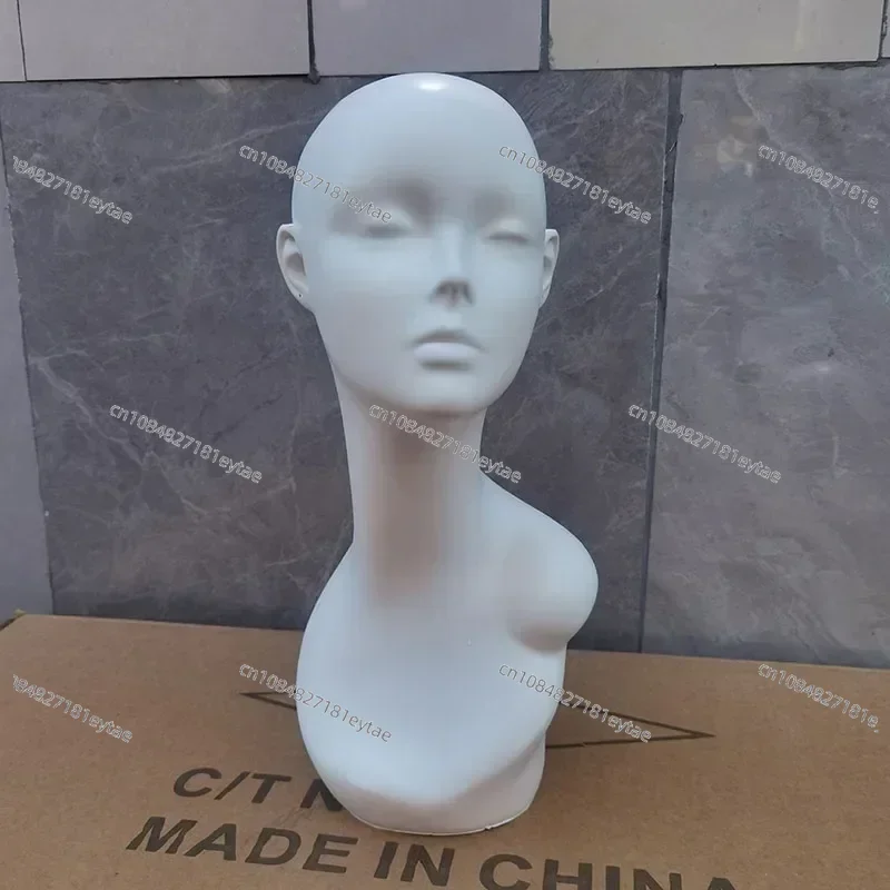 Head model lady hat silk scarf eye mask mask display wig model  prop fake model dummy head
