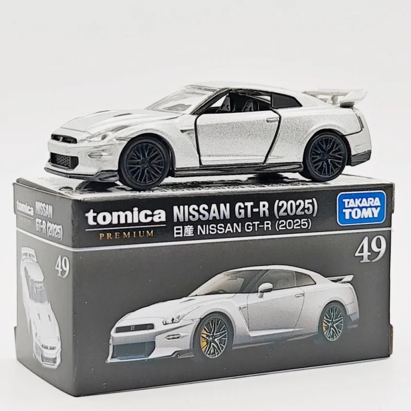 

Takara Tomy Diecast Car Model Tomica Premium Nissan Gt R 2025 Silver Alloy Collectible For Collection Desktop Decoration