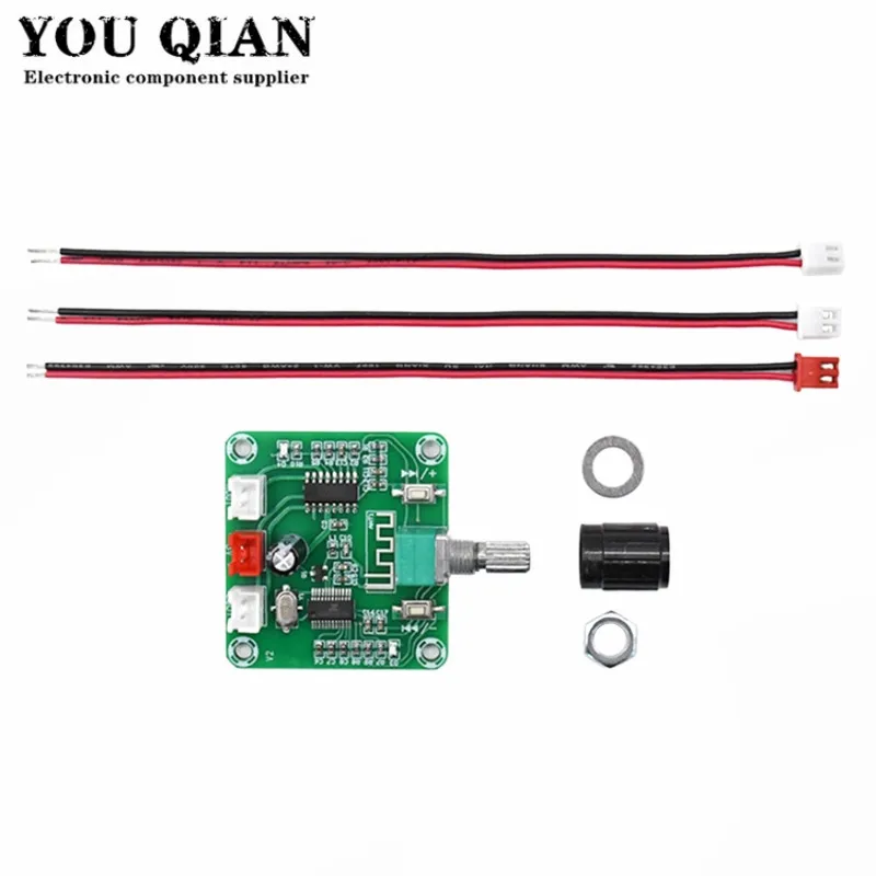 XH-A158 ultra clear Bluetooth 5.0 power amplifier board pam8403 small power DIY wireless speaker amplifier board 5W*2