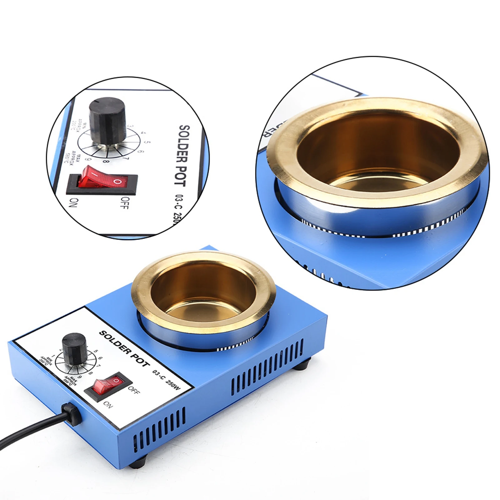 100mm Solder Pot Löten Topf Entlöten Bad Solder Bad Löten Entlöten Topf Löten Entlöten Bad Löten Topf