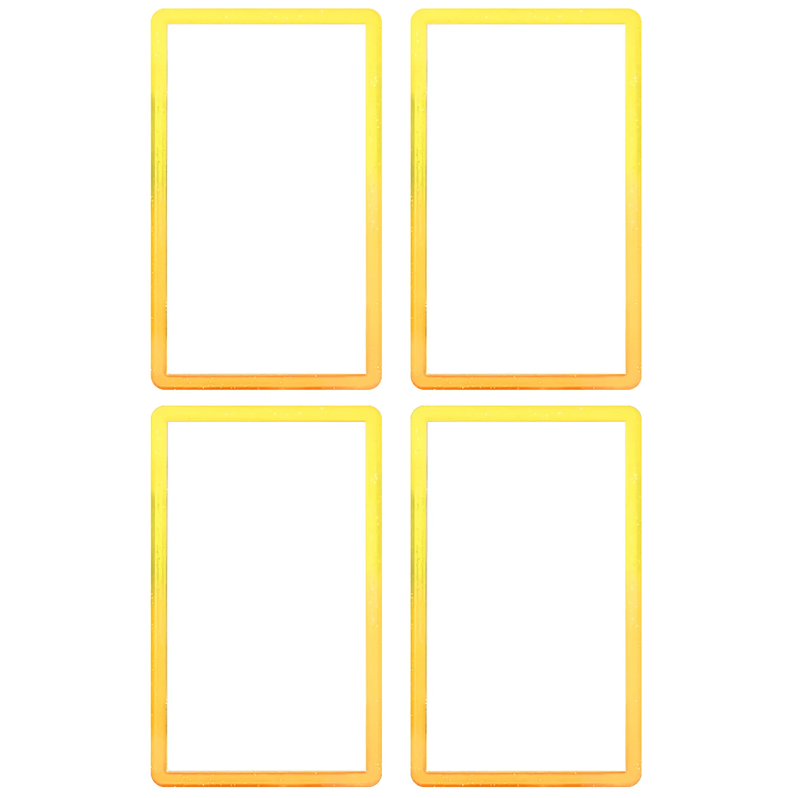 4 STKS Gradiënt Graded Card Slab Bumper Guard Protector glitter Skin TPU geschikt voor P-S-A