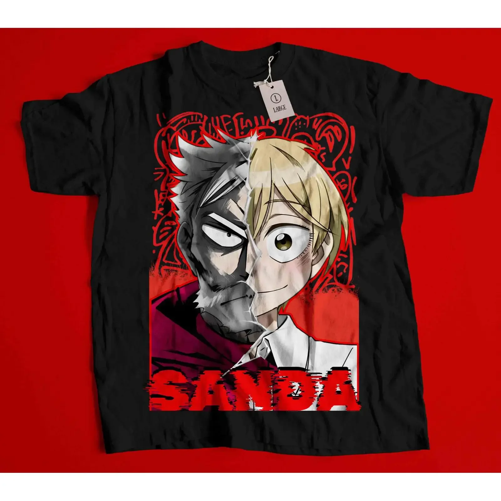 Anime Sanda Martial Arts T Shirt Fighter Character Combat Sports Kickboxing Wushu for Artists vintage Washed Soft Breathable