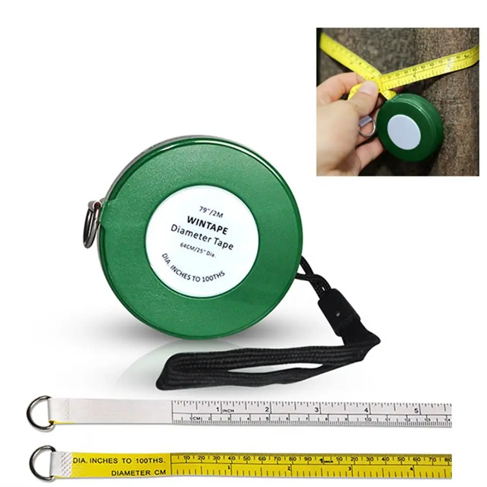 2 Meter 79 Inch Length Tape Measure Soft PVC Workbench Ruler Retractable Diameter Measuring Tool Tree Diameter Measuring