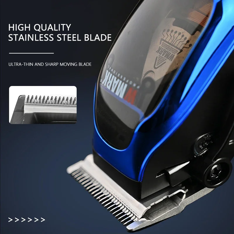 WMARK NG-9002 9000RPM Professioal Men's Haircut Machine with Seat Charger Hair Trimmer Machine Transparent Machine Hair Clipper