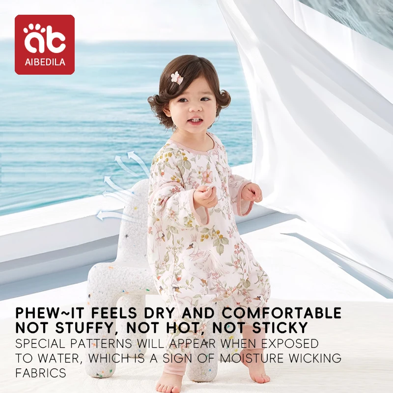 AIBEDILA Children Romper Clothes Short Long Sleeve Mulberry Silk Bodysuit Costume Spring Summer Breathable Baby Jumpsuit Pajamas - Image 3