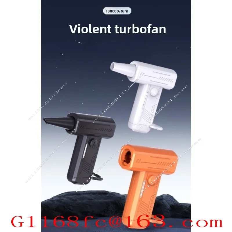 New Violent Turbo Fan Mini Lighting Camping Outdoor 130,000 Turn High Speed Handheld Dust Blower