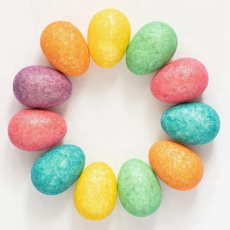 24 Pack 3 Inch Easter Foam Ei Wit Piepschuim Ei Ambachtelijke Eierschuim Natuurlijk Polystyreen Eierschuim Handgemaakte Eierbal