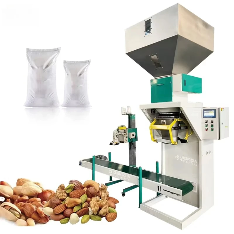 Multifunctional 10kg 15kg 25kg Vertical Form Pneumatic Granular Packaging Machine Grain Feed Pellet Packing Machine For Bags
