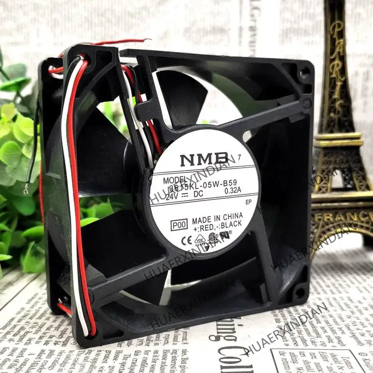 Nova 3615KL-05W-B59 9038 DC24V 0.32A 3 Ventilador de Refrigeração Kit de Montagem