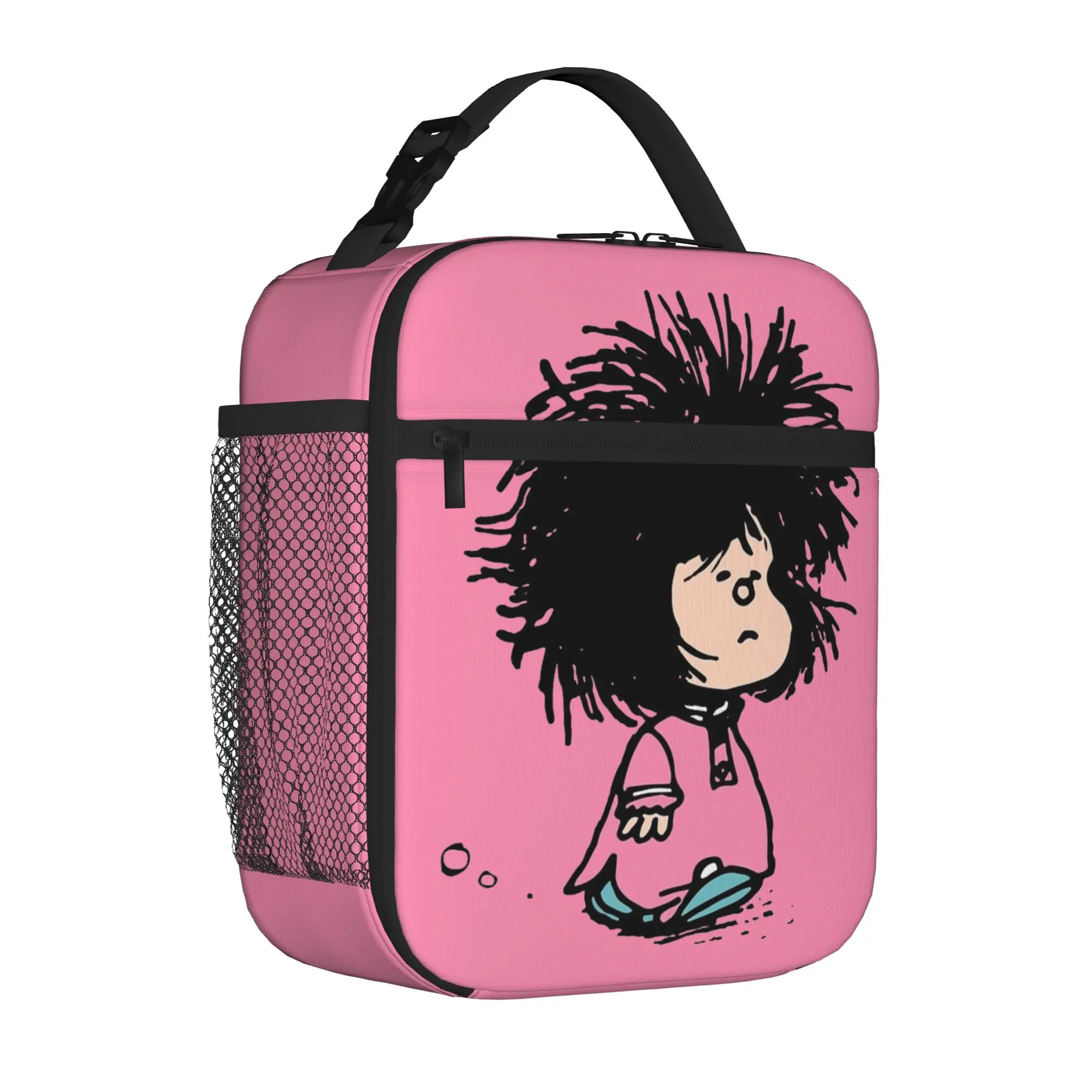 Cartoon M-Mafaldas Thermal Insulated Lunch Bags for Office Comics Reusable Food Bag Container Cooler Thermal Lunch Boxes
