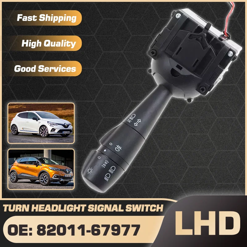 

For Renault Clio MK4 Lutecia 2012-2022 Renault Captur MK1 Samsung QM3 2013-2019 LHD Car Headlight Turn Signal Switch 82011-67977