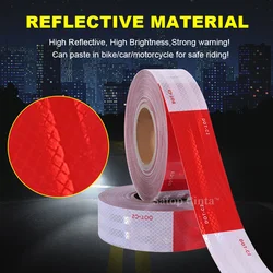 2 ''Diamant Kwaliteit Dot-C2 Reflecterende Opvallende Tape Waterdichte Zelfklevende Reflectoren Veiligheidswaarschuwing Vinyl Diy 45M Voor Vrachtwagen