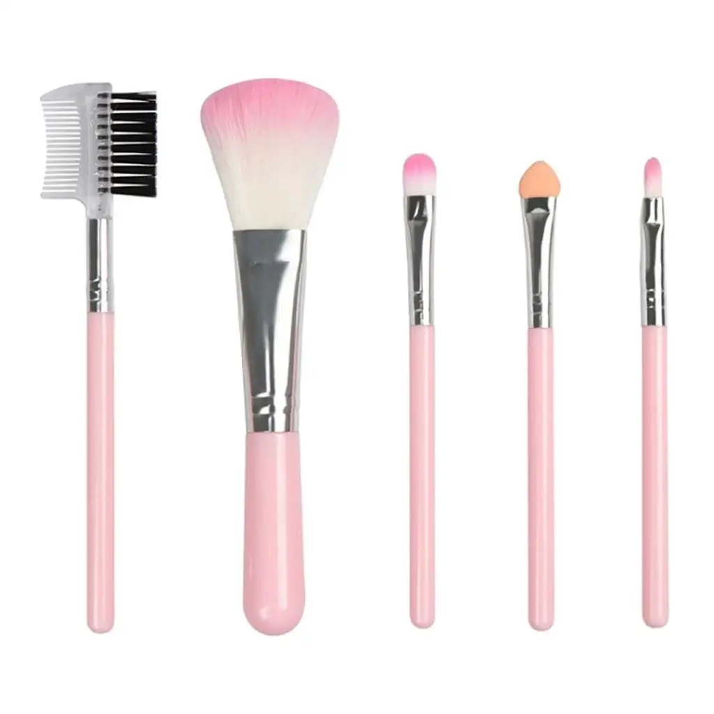 5 pièces es Premium synthétique fond de teint correcteurs ombre à paupières ensemble-rose