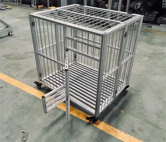 Newly Custom Aluminium Profie For Foldable Dog Cage Pet Cage Chien Cage Dog Kennel