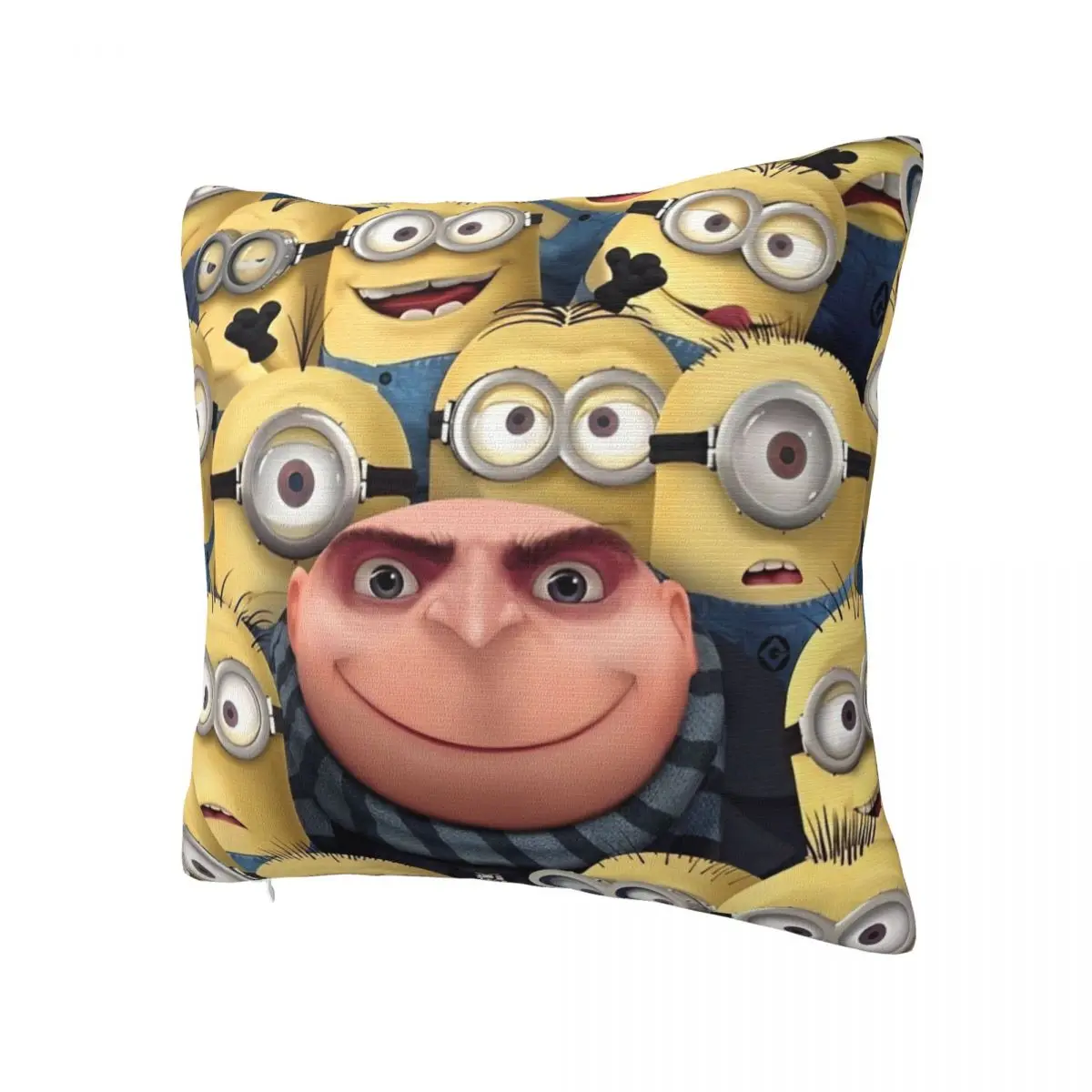 Printed Kawaii Despicable Me Minions Pillowcase Fabric Cushion Cover Decorative Cute Cartoon Throw Pillow Case Cover Seat 40cm