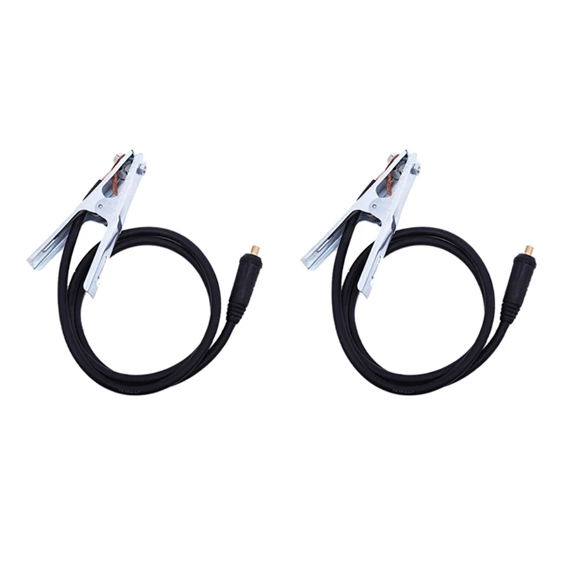 

2X 300A Ground Welding Earth Cable Clamp Clip For MIG TIG ARC Welder 1.5M/ Cable 10-25 Plug Weld Holder