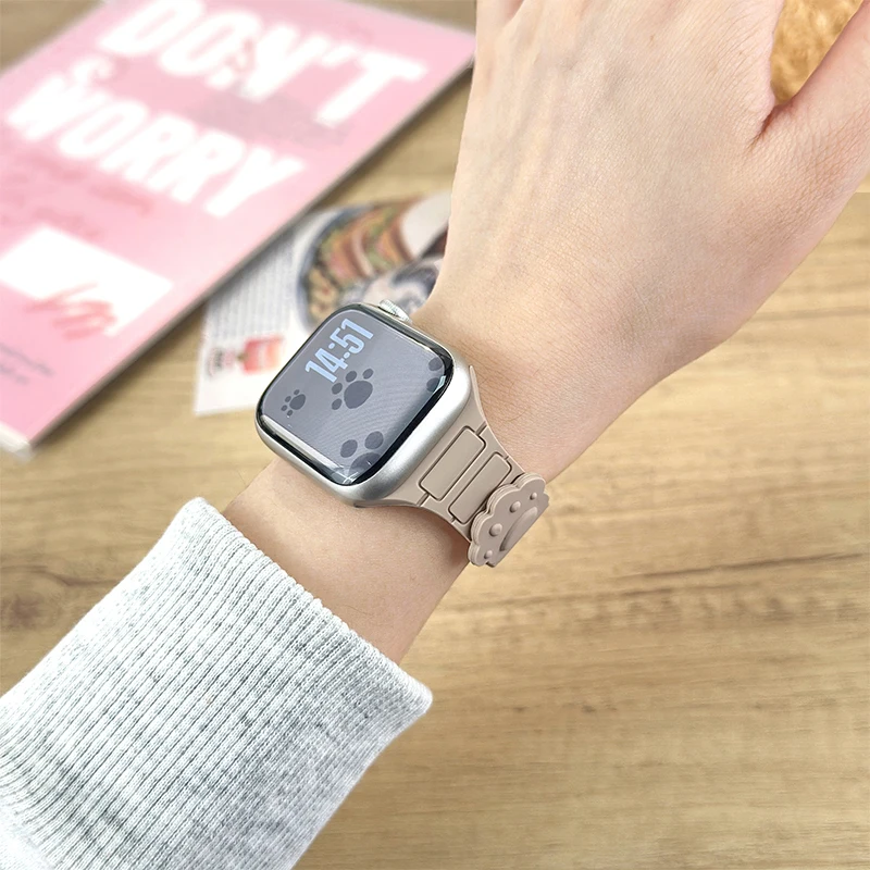 حزام سيليكون مغناطيسي لساعة أبل ألترا 3 40 مللي متر 44 مللي متر 46 مللي متر 45 مللي متر 49 مللي متر 42 مللي متر 41 مللي متر كوريا سوار iWatch 11 10 SE 9 8 7 6 #1