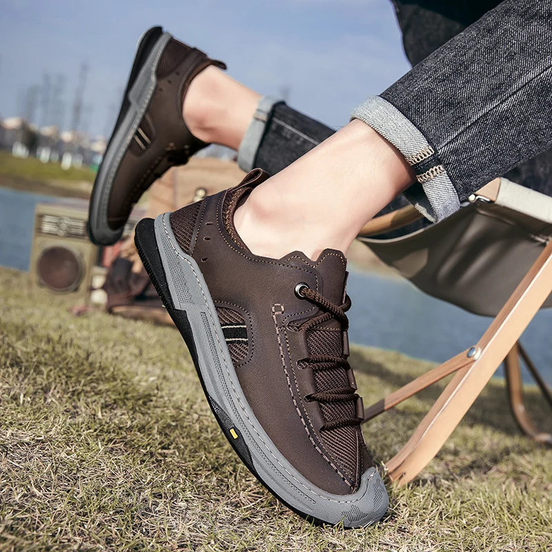 

Кроссовки Удобные Классические дышащие стильные кроссовки для отдыха и прогулок Высококачественная повседневная модная мужская обувь 38-44 Новинка