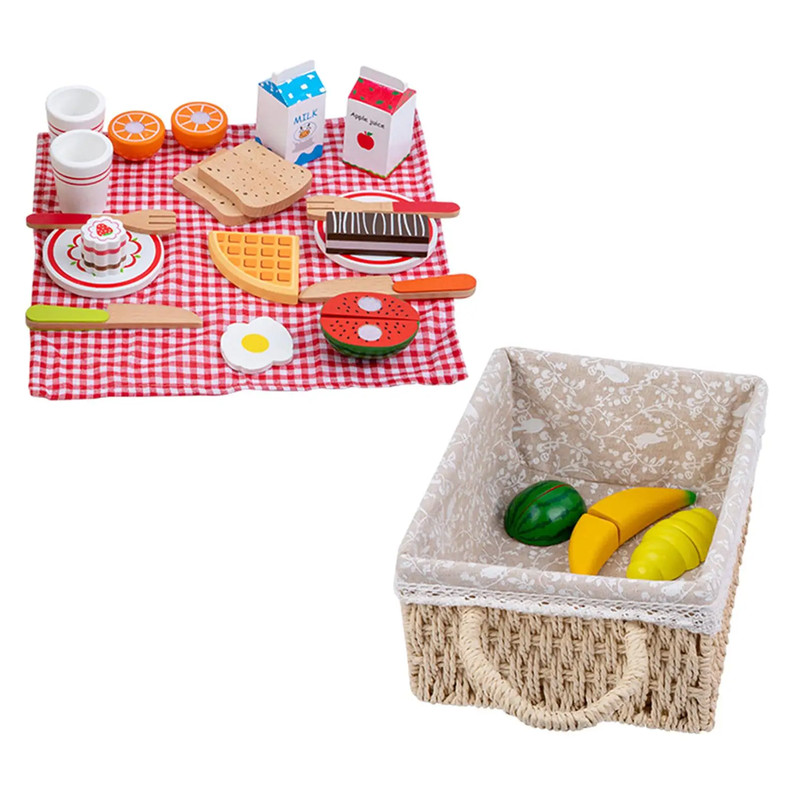 Cut Vegetable Cooking Game Set Kitchen Cutting Fruits Toys Gift for Picnic