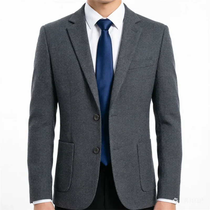 

Minimalist Men's Non-Iron Blazer European Sizing Business Casual Jacket Middle-Aged Gentleman's Fashionable Attire