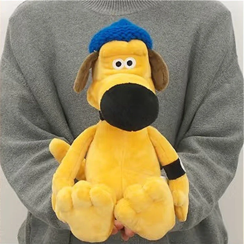 50cm dos desenhos animados pastor amarelo brinquedo de pelúcia macio preenchimento animal brinquedo de pelúcia bonito filhote de cachorro travesseiro boneca decoração aniversário presente de natal