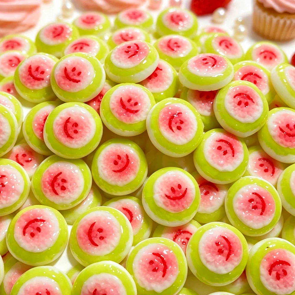 10mm Simulation Guava Round Sugar Resin Charms, DIY Craft Supplies for Handmade Bobo Ball, Slime & Cream Glue Hair Clip Decor