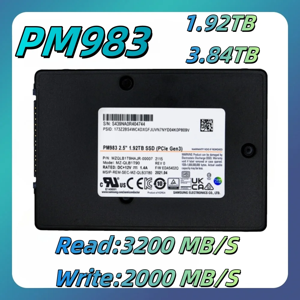 PM983 1.92TB 3.84TB 2.5