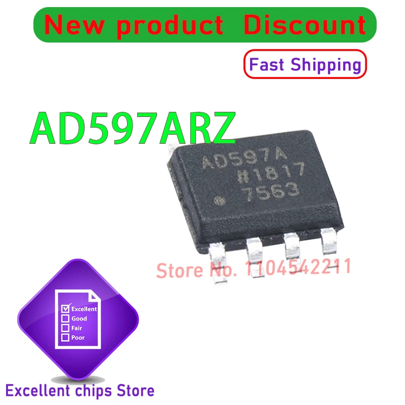 AD597ARZ AD597A AD597 SOP8 100% Brand New Original 1~10pcs/lot